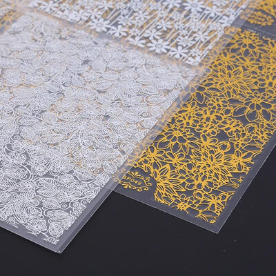 

3D Nail Sticker Flower Metalic Paste Beauty Nail Art Adhesive Sticker Decor