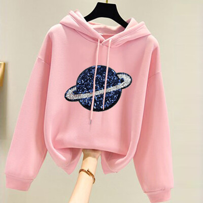 

Tailored Women Fashion Ladies Sweatshirt Solid Casual Long Sleeveless Tops