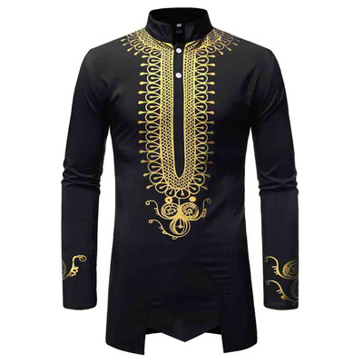 

Tailored Fashion Mens Slim Fit Printed Muscle Tee T-shirt Casual Medium length shirt