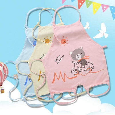 

Greensen 3 PCS Summer Infant Bamboo Fiber Cartoon Thin Apron Little Bear Driving Pattern 73