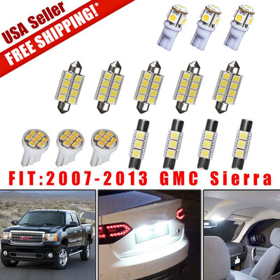 

17X Pure White LED Bulb License Interior Light Package Kit for 07-13 GMC Sierra