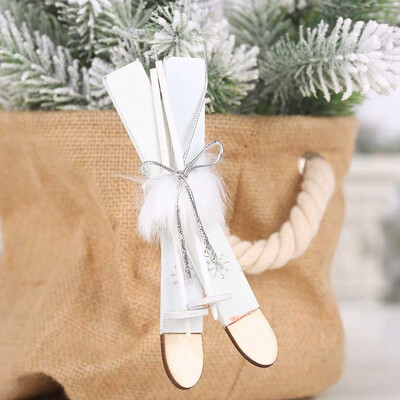 

〖Follure〗Tree Wooden DIY Christmas Xmas Gifts Sleigh Ornaments Pendants Hanging Tree Gift