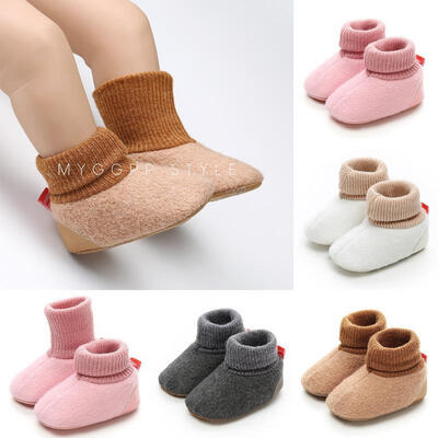 

0-18M Baby Winter Warm Cute Boots Crib Shoes