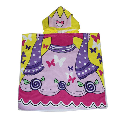 

Child Cloak Baby Bath Towel Print Animal Cloak Microfiber Towel Perfect Trend