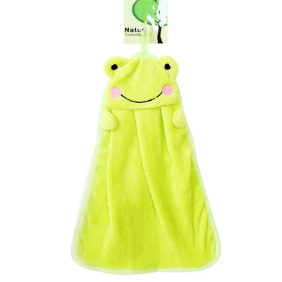 

Cute Animal Hand Towel Cartoon Hanging Baby Face Kids Washcloth Bath Water Dry