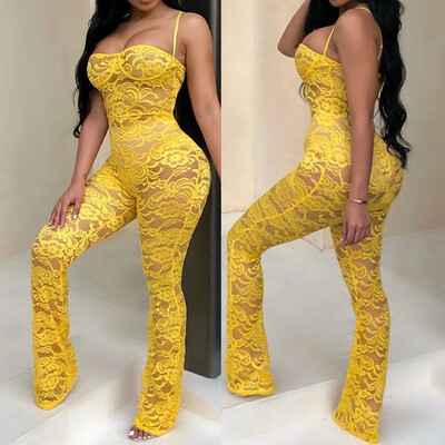 

Women Ladies Clubwear Lace Playsuit Bodycon Party Jumpsuit Romper Trousers
