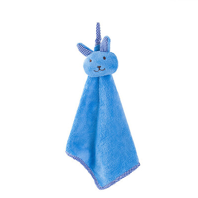 

Toponeto Kitchen Cartoon Animal Hanging Cloth Soft Plush Dishcloths Hand Towel