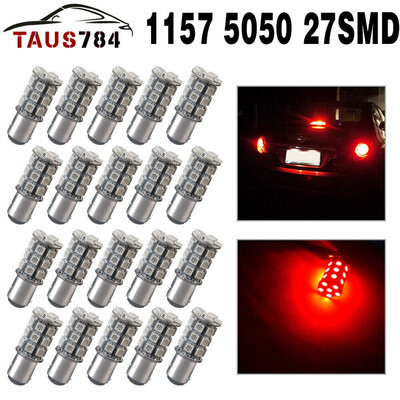 

20x Pure Red 1157 27SMD High Power Brake StopParking LED Light Bulbs 12V 1142