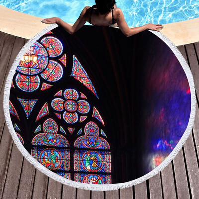 

Toponeto Notre Dame Beach Towel Pool Home Shower Towels Blanket Tablecloth Yoga Mat
