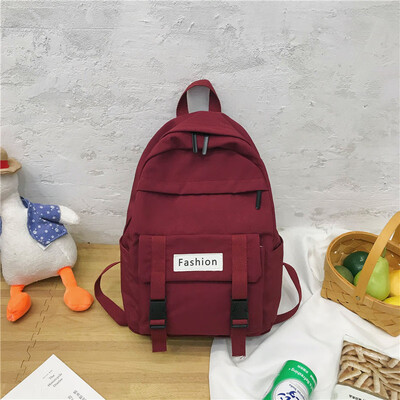 

Junior high school students double-shoulder bag Korean high-school ins high-capacity simple day system high-capacity