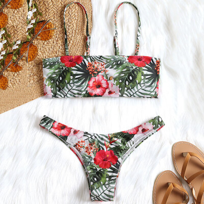 

Roseonmyhand Women Print Push-Up Padded Bra Beach Bikini Set Swimsuit Beachwear Swimwear