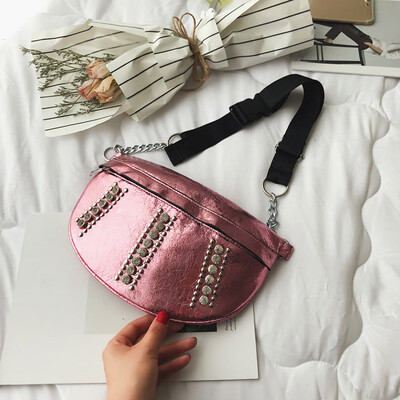 

Tailored Fashion Ladies Bright Diamonds Versatile Waist Bag Messenger Bag Shoulder Bag