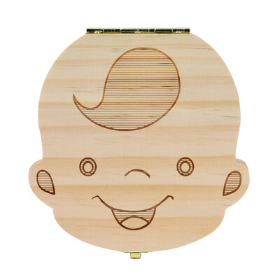 

Siaonvr Tooth Box organizer for baby Milk teeth Save Wood storage box for kids Boy&Girl