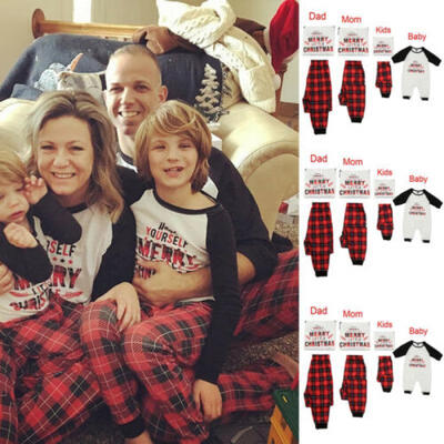 

Family Matching Christmas Pajamas Set Adult Mens Womens Kids Sleepwear Nightwear
