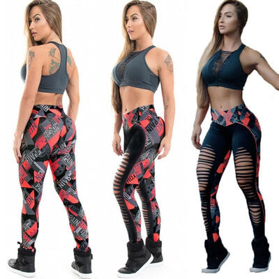 

Womens Hollow Out Yoga Leggings Fitness Sports Gym Exercise Workout Running Jogging Pants Trouser