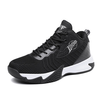 

Basketball shoes wear-resistant non-slip shoes high-quality flying woven breathable running shoes high-top shoes