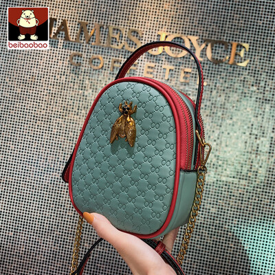 

On the new womens bag 2019 new tide Korean texture chain shoulder bag foreign style hand messenger bag
