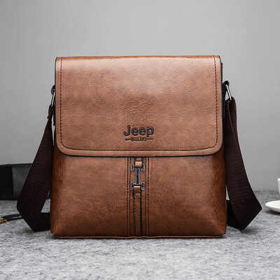 

Jeep mens bag shoulder bag mens business bag briefcase backpack casual bag tide leather bag Messenger bag