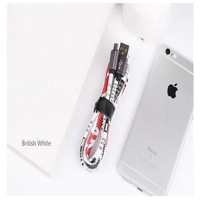 

Data Cable For Apple Android Mobile Phone Universal Camouflage Leather Data Cable-1m micro usb
