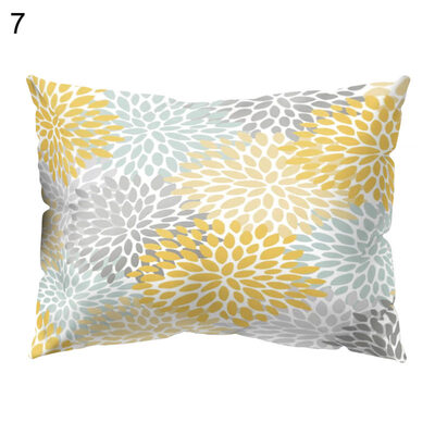 

Multicolor Flower Lemon Note Pillow Case Sofa Bed Car Cafe Decor Cushion Cover