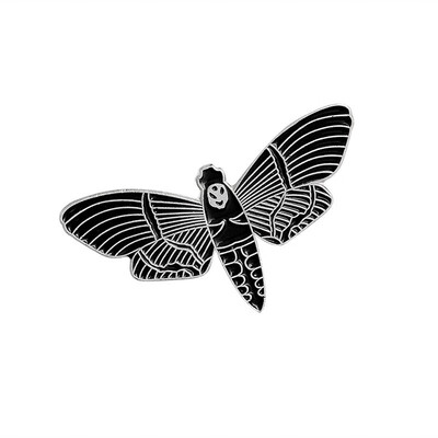 

Gothic Bebe Bat Enamel Lapel Pins Creative Design Illustrators Dark Art Skeleton Pin Collector Gifts