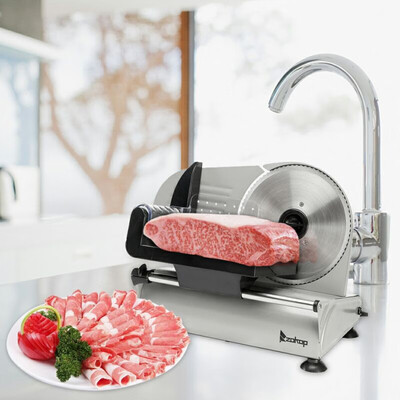 

75" 150W Electric Semi-automatic Belt Meat Vegetable Cheese Bread Blade Stainless Steel Slicer Machine