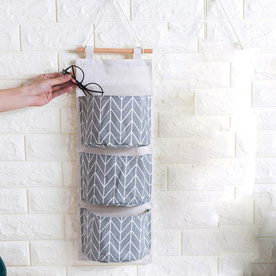 

Gobestart Wall Mounted 3 Bags Storage Bag Kitchen Supplies Fluid Systems Multilayer Bags