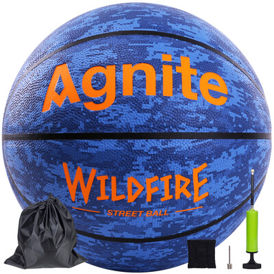 

Agnite No 7 camouflage fancy street wear-resistant PU competition training basketball non-slip indoor&outdoor general F1128