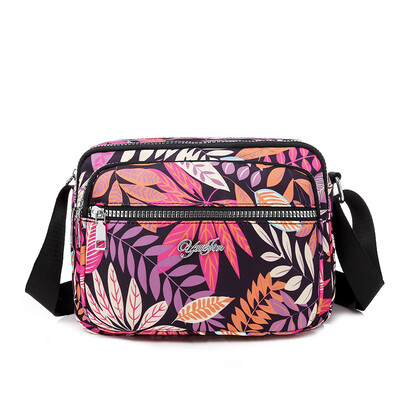 

Ethnic Wind Printed Bag Easy&Easy Travel Canvas Bag Women Slant Small Bag Oxford Bag