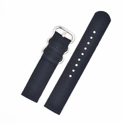 

Gobestart 24mm Military Nylon Wrist Band Strap For Watch Stainless Steel Buckle