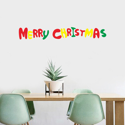 

Tailored Creative Merry Christmas Art Wall Sticker Window Wall Sticker Home Decor