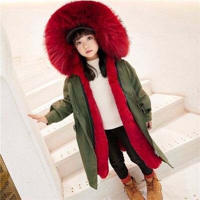 

Baby girl winter clothes winter girl jacket autumn baby girl jacket natural fox fur collar girl jacket discount warm childrens
