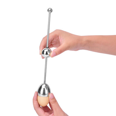 

Stainless Steel Boiled Egg Topper Shell Top Cutter Knocker Opener Tool