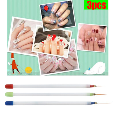 

Toponeto 3PCS Nail Art Design Set Dotting Painting Drawing Brush Pen Tools