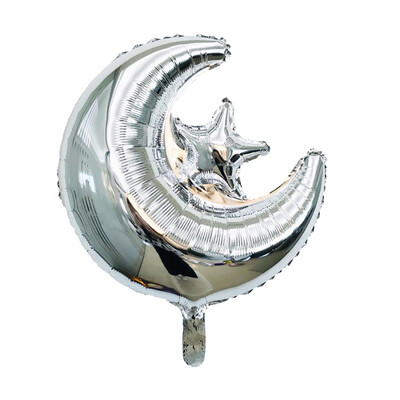 

18 Inch Eid Mubarak Balloons Star Moon Shape Air Ball Decoration Festival Party Islamic Eid Al-Fitr Decoration Supplies