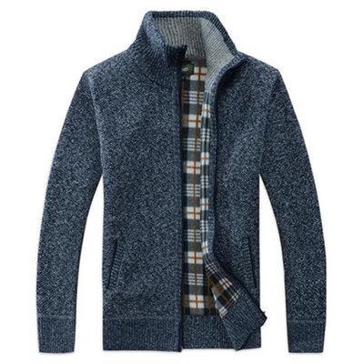 

Fashion Mens Winter Warm Slim Sweater Knitted Cardigan Jumper Zip Short Coat