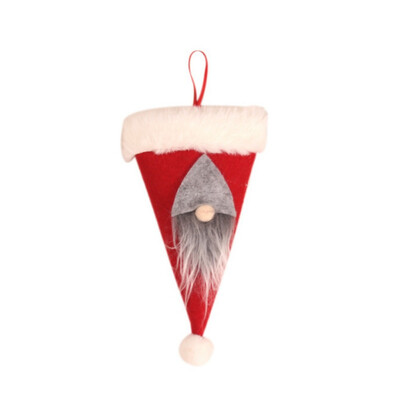 

Hat Design Knife Spoon Fork Bag Christmas Silverware Holder Pockets Candy Cover Party Wedding Holiday Decoration