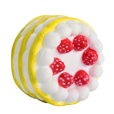 

Siaonvr Mini Strawberry Cake Squishy Slow Rising Cream Scented Decompression Cure Toy