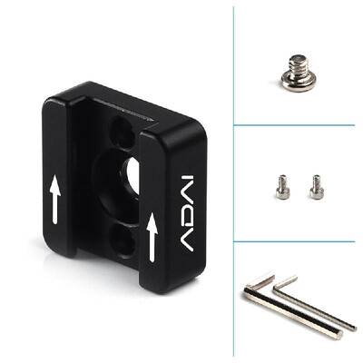 

ADAI Universal Cold Shoe Mount Adapter Base Bracket with Mounting Screws for LED Light Microphone On-camera Flash