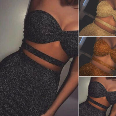 

Women Bandage Bodycon Sleeveless Summer Party Cocktail Clubwear Short Mini Dress