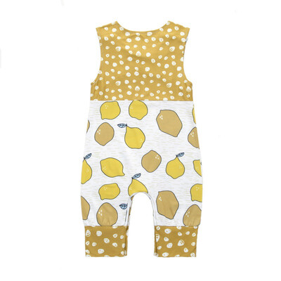

Infant Baby Rompers Cartoon Printed Sleeveless Rompers Kids Girls Boys Jumpsuit Coverall Newborn Clothes