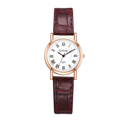 

Korean version of the small casual fashion watch AliExpress trend Roman numerals high-grade quartz watch PU ladies watch