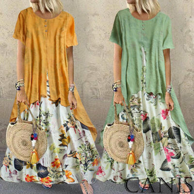 

New Long Kaftan dress Hippy Boho MaxiOne Size Plus Women Caftan Top Dress Gown