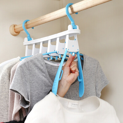 

Toponeto Magical Hanger Wardrobe Organizer Multi Hanger Space Saving Folding Hook Rack