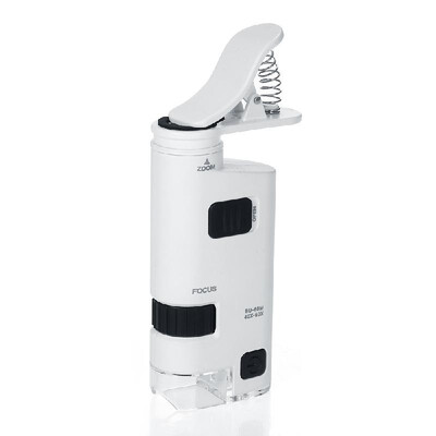 

120-190X LED Cell Phone Microscope Universal Clip-type Cellphone Microscope Magnifier with LED Lamp Magnifiers Loupe