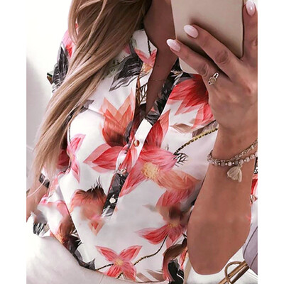 

Starmoon Womens Summer Short Sleeve Casual Floral Printed T Shirt Top Blouse