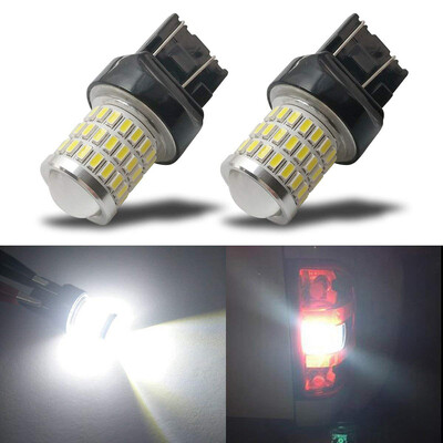 

2PCS 7743 30303014 54SMD White Light High Birghtness Car Parking Lights Running Backup Reverse LED Bulb