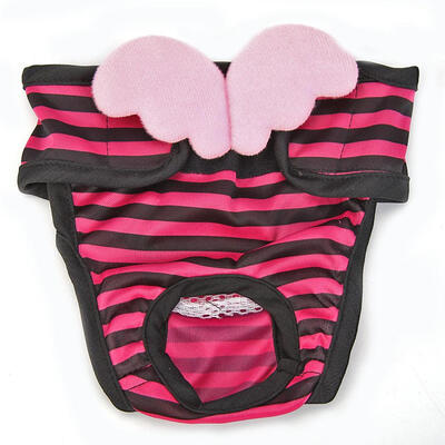 

Dogs Striped Physiological Pants Female Dog Menstruation Underwear Briefs