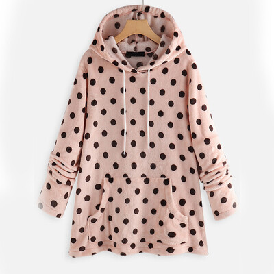 

Fashion Ladies Warm Fleece Hooded Sweatshirt Hoodies Womens Jumper Tops L3XL