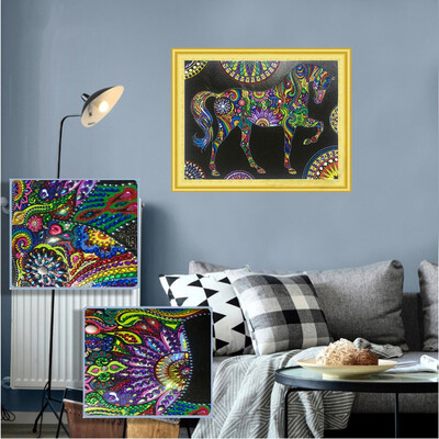 

Gobestart Special Shaped Diamond Painting DIY 5D Partial Drill Cross Stitch Kits Crystal